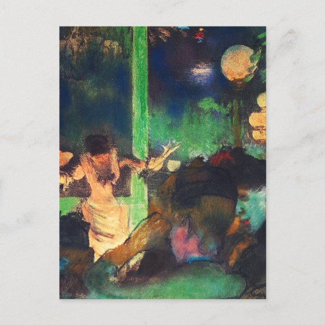 vykort: Edgar Degas - Cafe des Ambassadeurs Vykort (Framsida)
