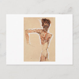 VYKORT: EGON SCHIELE : SJÄLVPORTRÄTT 1912 VYKORT
