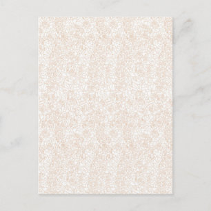 Vykort Elegant blomster linjekonst Minimalistisk
