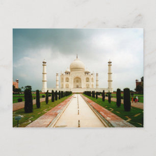 vykort en Route till Taj Mahal, Agra, Indien