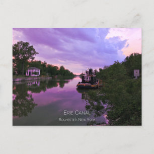 vykort - Erie Canal at Sunset