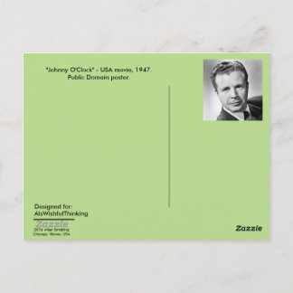 vykort - Film poster "Johnny O'Clock" 1947