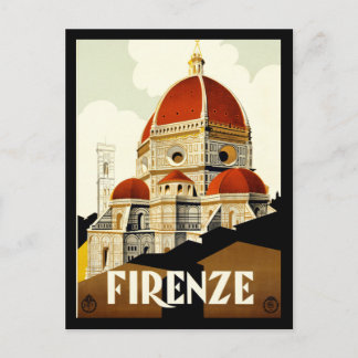 Vykort Firenze Italien Tryck Hälsningar