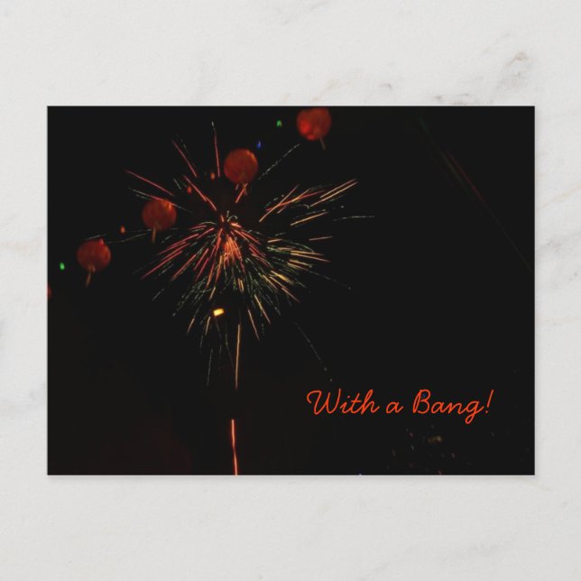 vykort - Fireworks och Lanternor (Framsida)