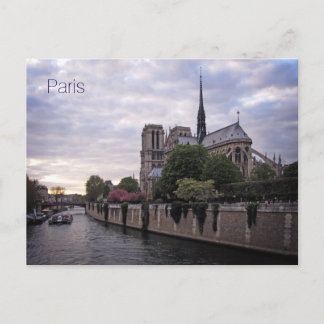 vykort - floden Seine & Notre Dame de Paris