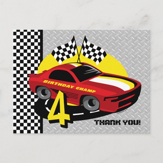 vykort för 4e födelsedagen i tävling (Framsida)