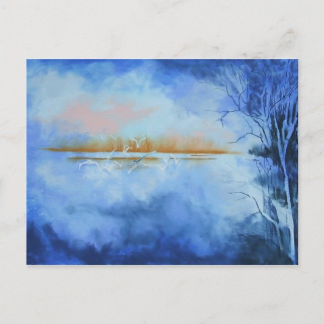 vykort för Abstrakten Dawn Flight (Framsida)