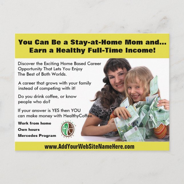 vykort för affärsmöjlighet (Framsida)