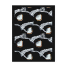 Vykort för afrikansk Abstrakt