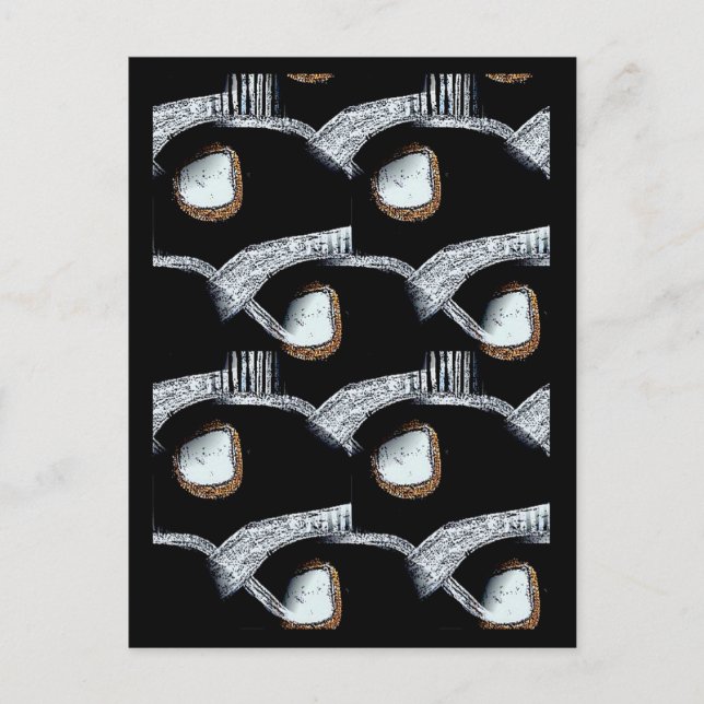 Vykort för afrikansk Abstrakt (Framsida)