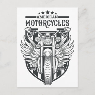 vykort för amerikanska motorcyklar