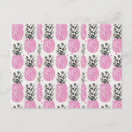 vykort för ananas rosa