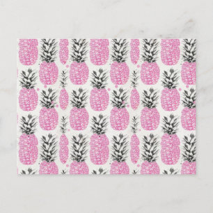 vykort för ananas rosa