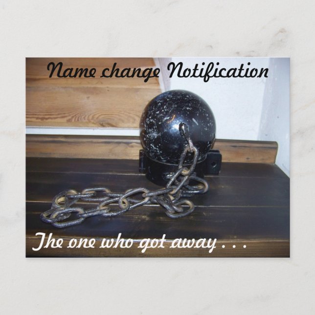 vykort för ändring av namn (Framsida)