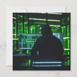 Vykort för anonym kodningssäck