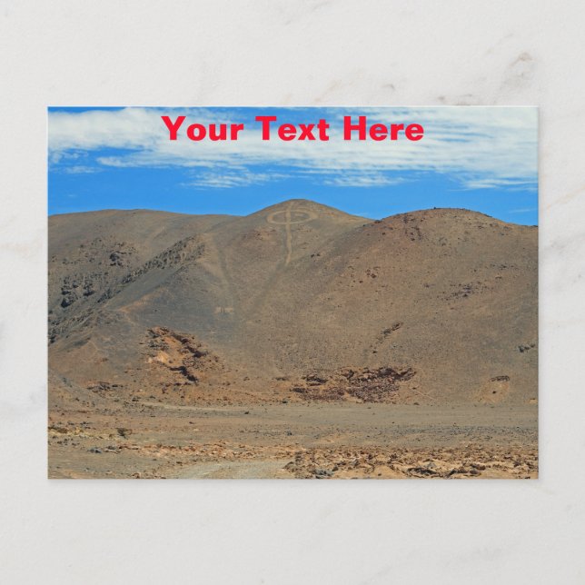 vykort för anpassade Atacama-geoglyfer (Framsida)