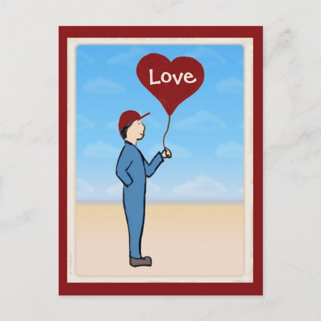 vykort för Anpassade av kärlek-leverans (Framsida)