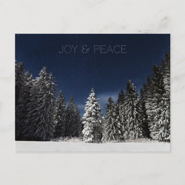 vykort för anpassningsbar i Winter Himlar (Framsida)