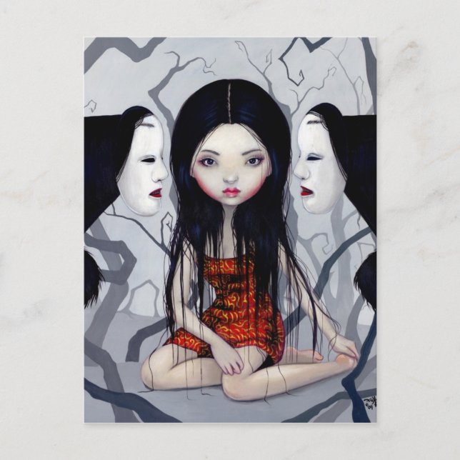 Vykort för "ansiktslöst Spöken" (Framsida)