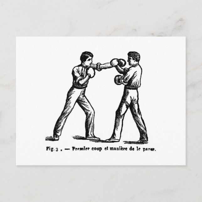 Vykort för antik boxing (Framsida)