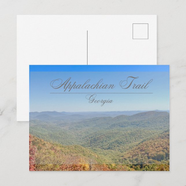 vykort för Appalachian-spår (Fram/baksida)