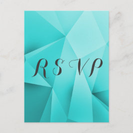 vykort för Aqua Jewel Tones Bröllop OSA