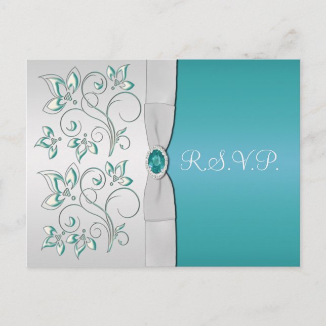 vykort för Aqua-Marine och Silver R.S.V.P. (Framsida)