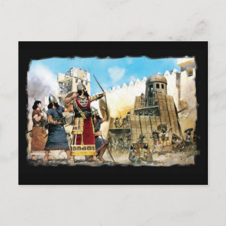 vykort för assyriska kung