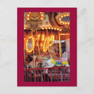 vykort för Astroland Carousel (Coney Island, NY)