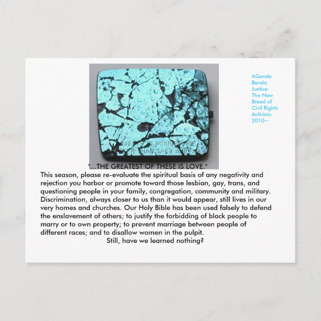 Vykort för att LGBT-gemenskaper ska överföra till (Framsida)