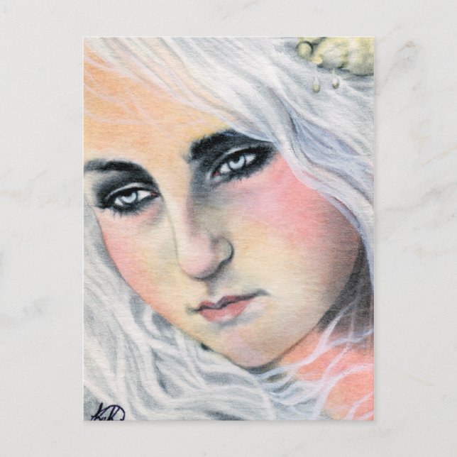 Vykort för avdrift-Sjöjungfru (Framsida)