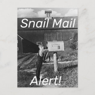 vykort för avisering av Snigel Mail