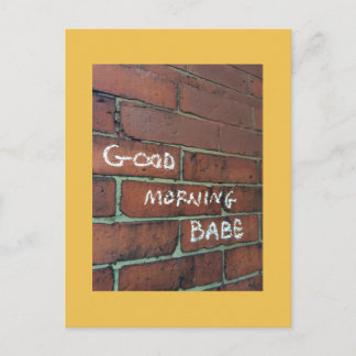 vykort för babybabblett i bra morgon