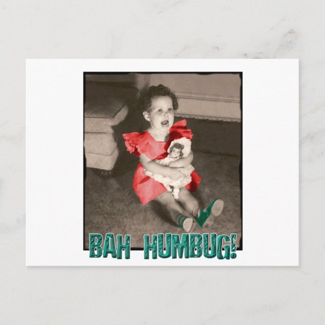 Vykort för Bah Humbugjul (Framsida)