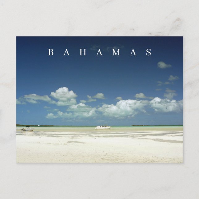 vykort för Bahamas Harbour sea och himlar (Framsida)