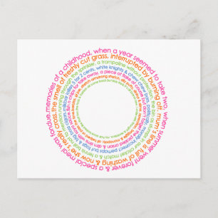 vykort för barnminnen