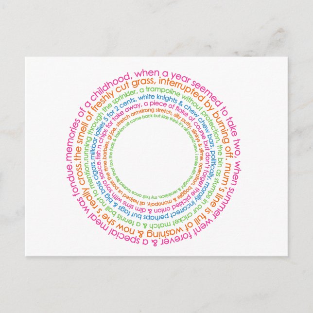 vykort för barnminnen (Framsida)