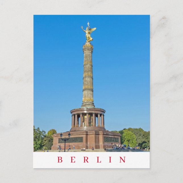 vykort för Berlins brottskolumn (Framsida)
