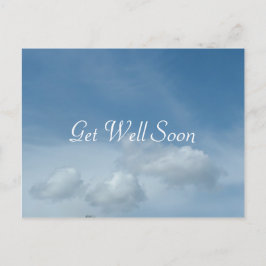 vykort för blå himmel och vita moln.