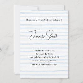 vykort för BLUE BABY SHOWER-INVIKTER