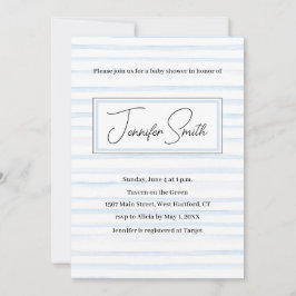 vykort för BLUE BABY SHOWER-INVIKTER