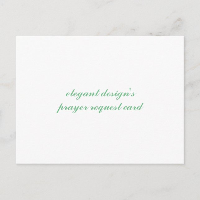 vykort för bönebegäran (Framsida)