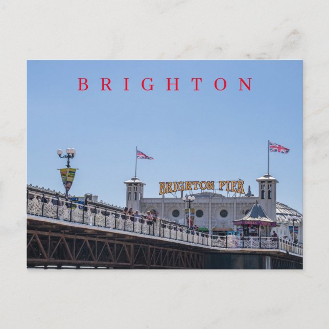 vykort för Brighton Pier-vy (Framsida)