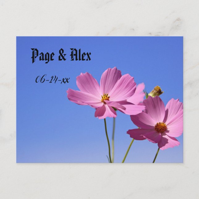 vykort för bröllop (Framsida)