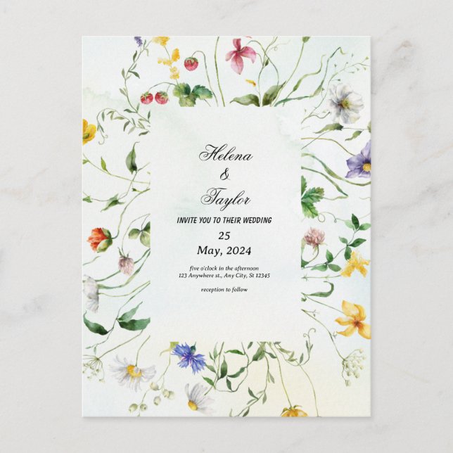 vykort för bröllop (Framsida)