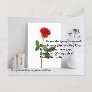 vykort för bröllop