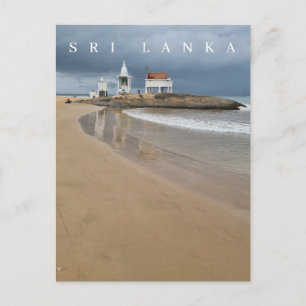 vykort för Buddhist-templet i Sri Lanka