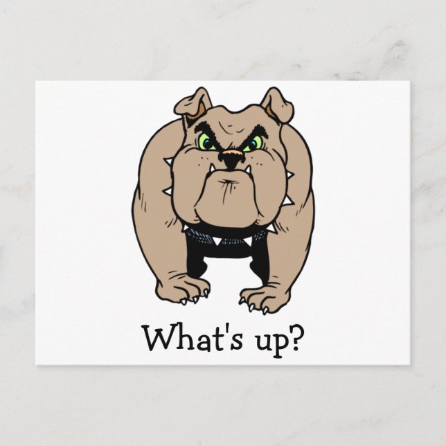 vykort för bulldog (Framsida)