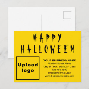 vykort för Business Halloween Gult Helgdag