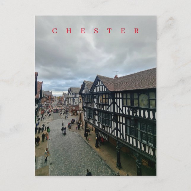 vykort för Chester Foregate Street-vy (Framsida)